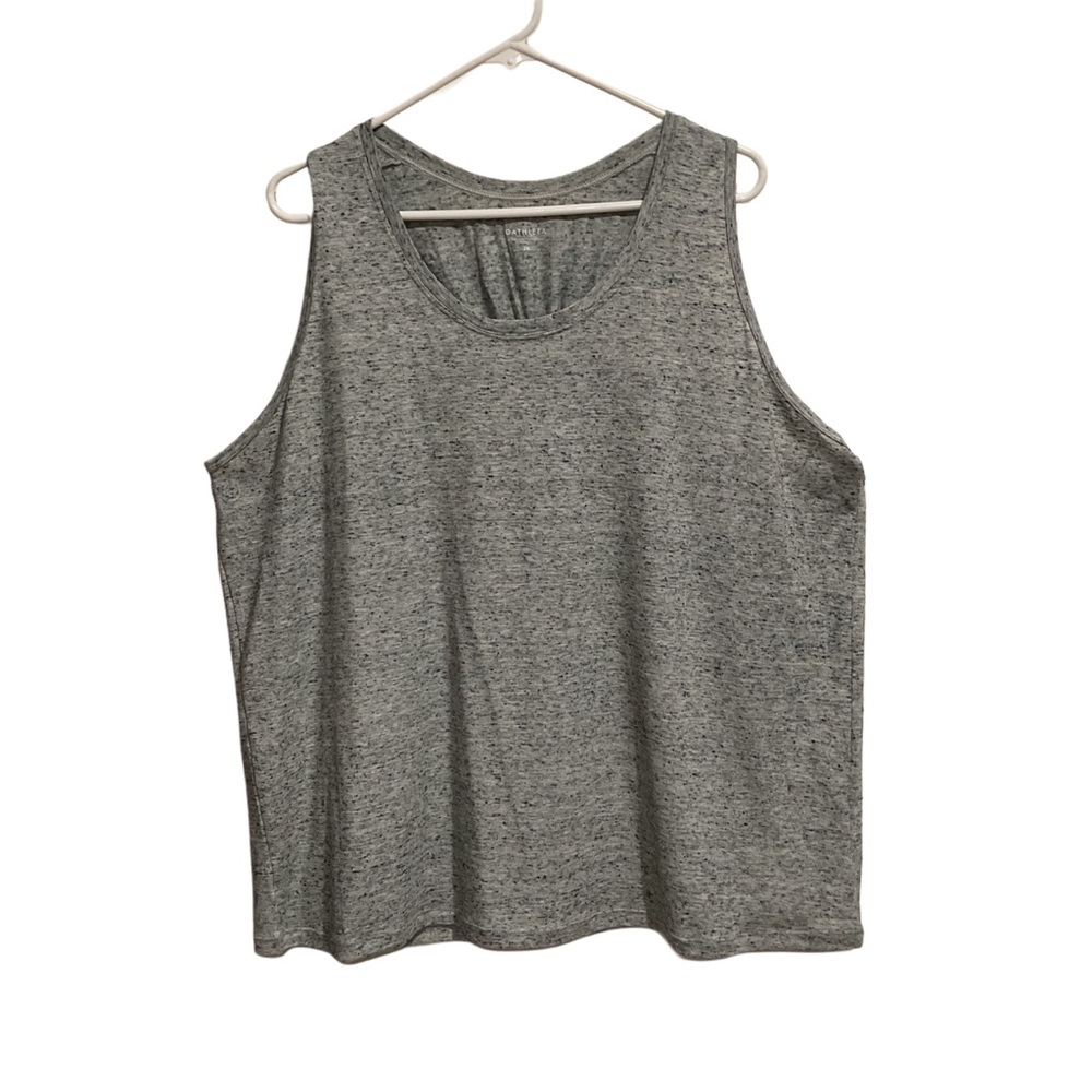 Athleta Drishti Textured Tank Top Heathered Gray/Blue